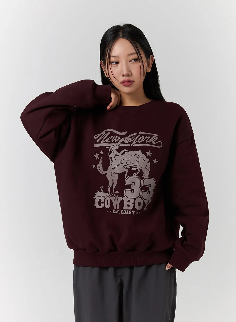 33 Cowboy Oversized Sweatshirt CD329