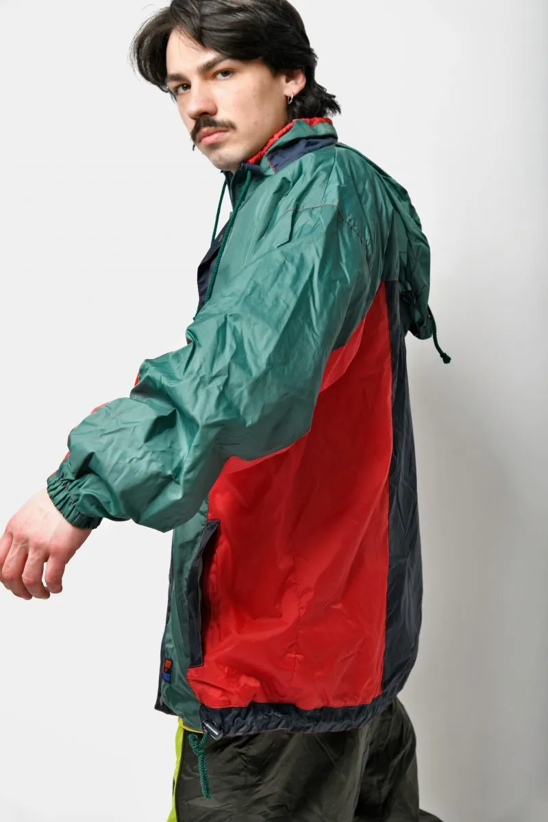 80s lightweight windbreaker green