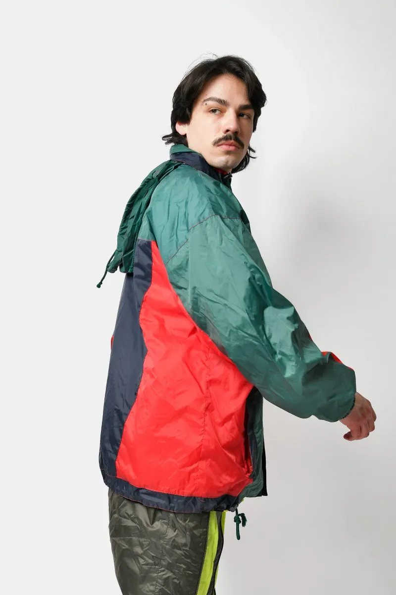 80s lightweight windbreaker green