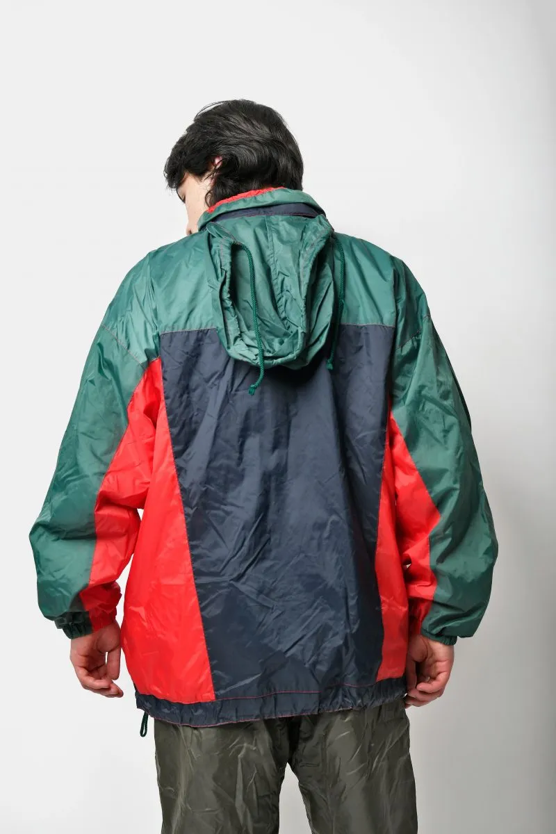 80s lightweight windbreaker green