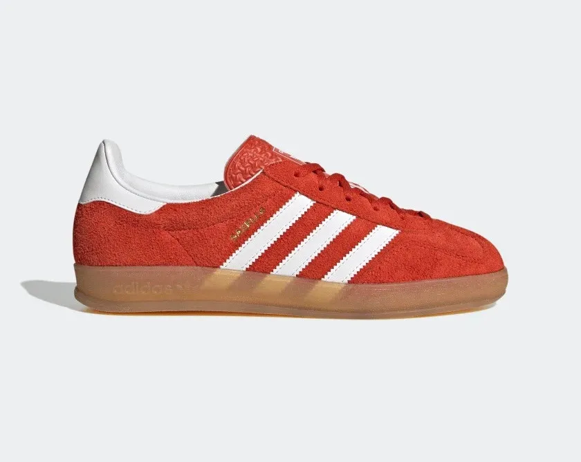 Adidas Gazelle Indoor Scarlet Bold Orange Cloud White Gum H06261