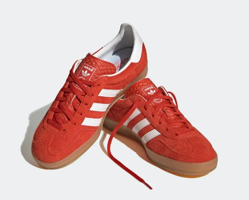 Adidas Gazelle Indoor Scarlet Bold Orange Cloud White Gum H06261