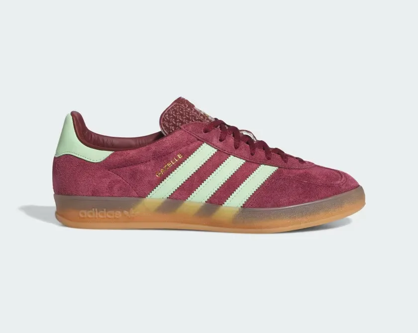 Adidas Gazelle Indoor Shadow Red Semi Spark Green Gum IH7487