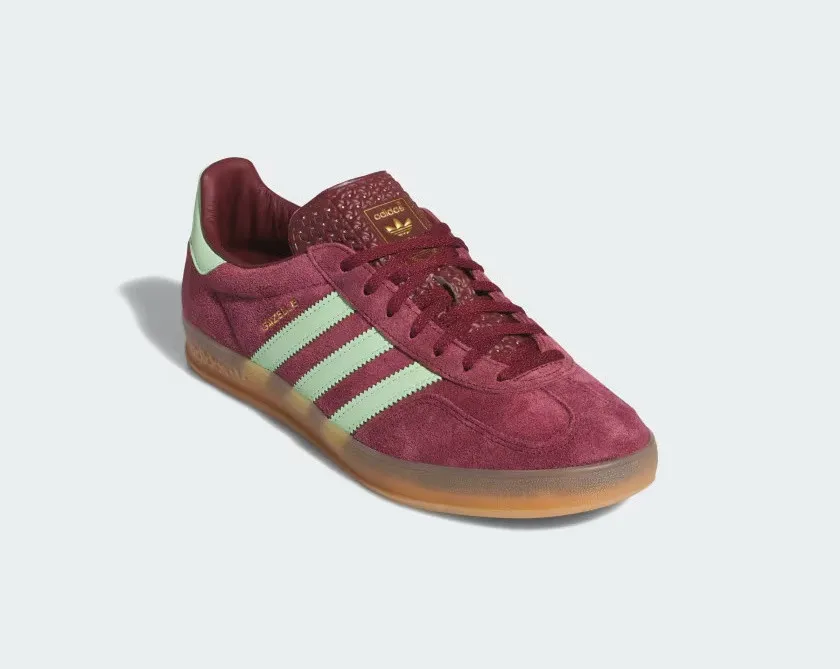 Adidas Gazelle Indoor Shadow Red Semi Spark Green Gum IH7487