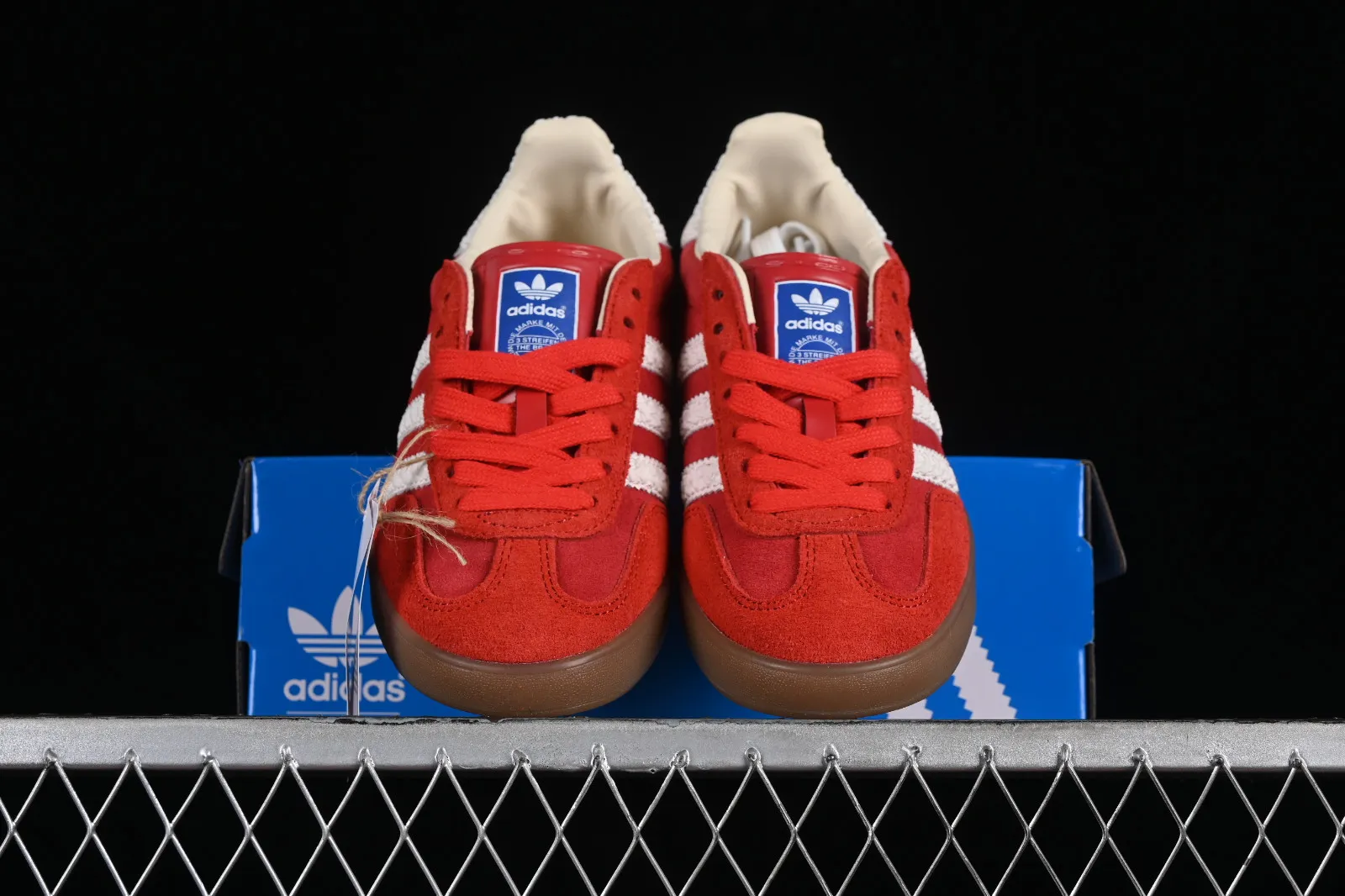 Adidas Originals Gazelle Indoor Red Cloud White Blue IF1808