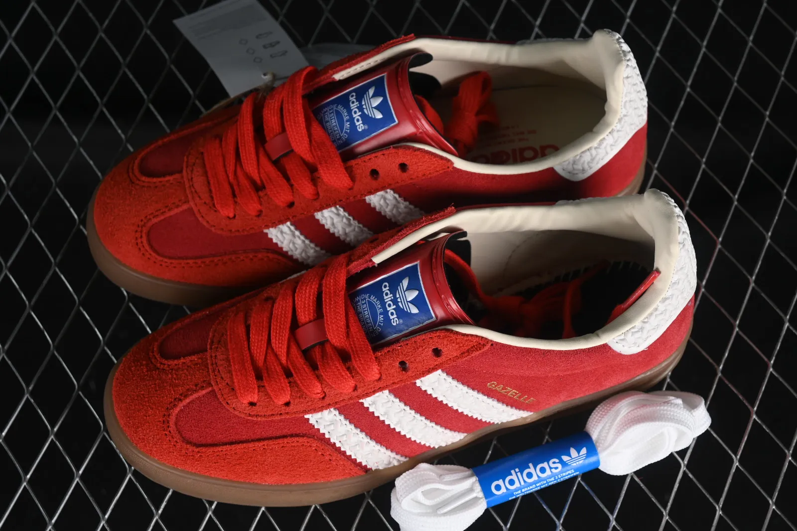 Adidas Originals Gazelle Indoor Red Cloud White Blue IF1808