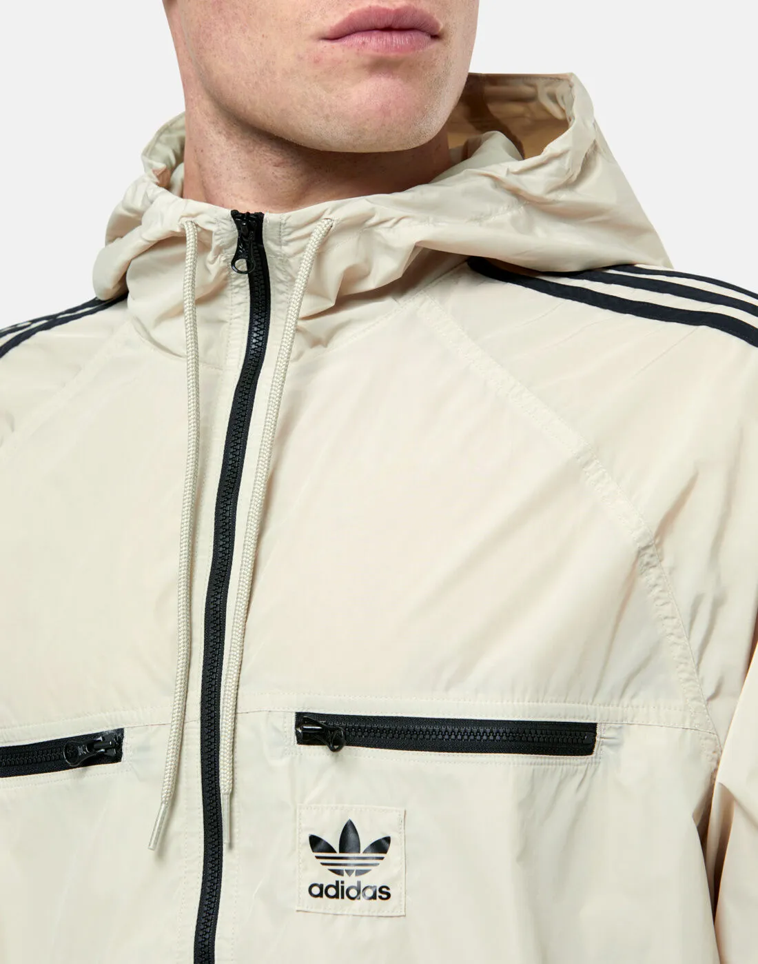 adidas Originals Mens 3 Stripe Windbreaker