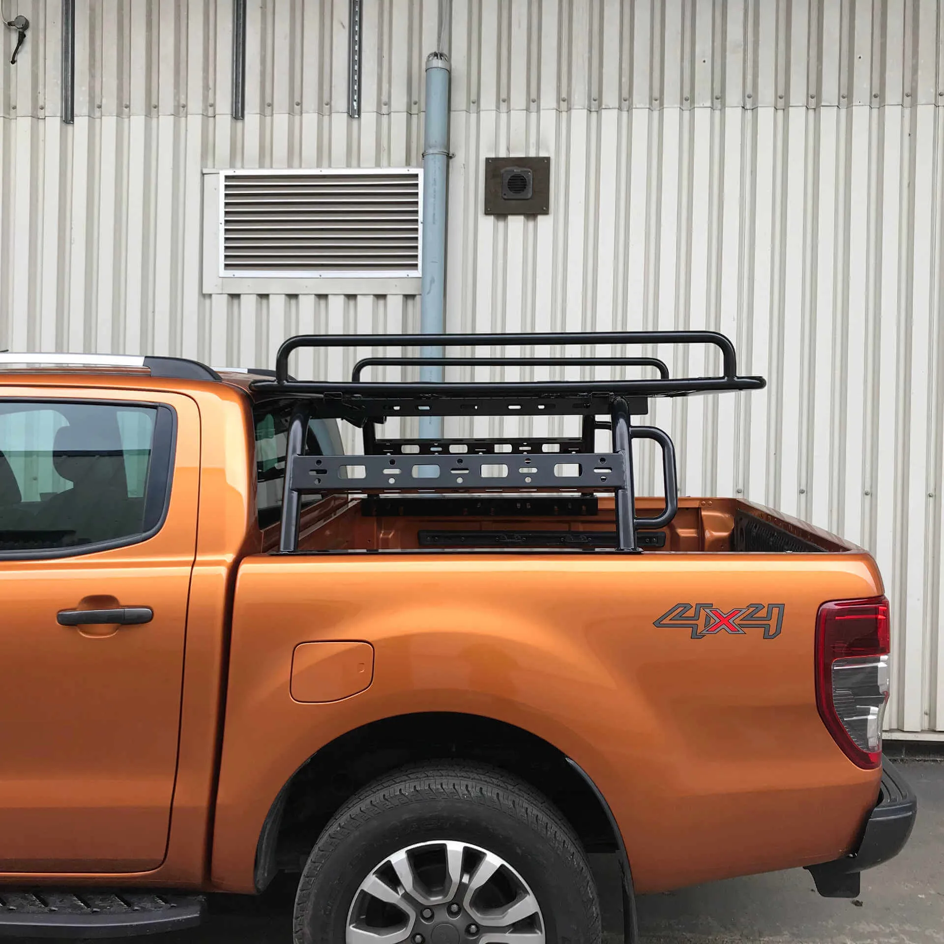 Adjustable Load Bed Cargo Frame with Side Rail Rack for Ford Ranger 2022+