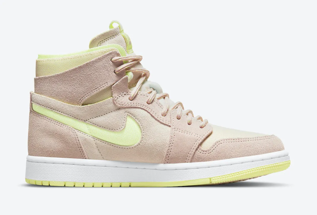 Air Jordan 1 High Zoom Air CMFT Lemon Twist Fossil White CT0979-200