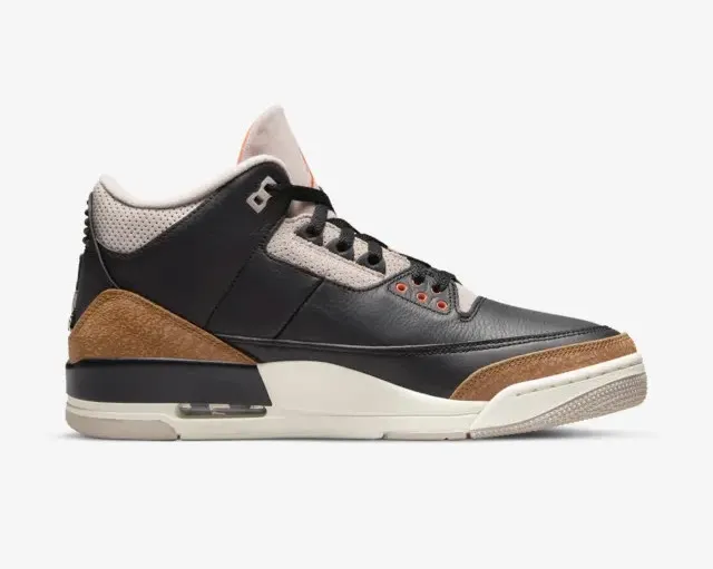 Air Jordan 3 Retro Desert Elephant Black Rush Orange Fossil Stone Sail CT8532-008