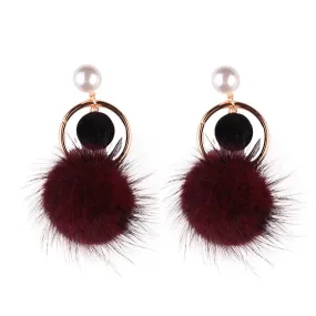 Allure Earrings Roslyn Burgundy