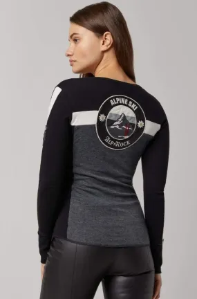 Alp N Rock Stala Henley - Heather Black