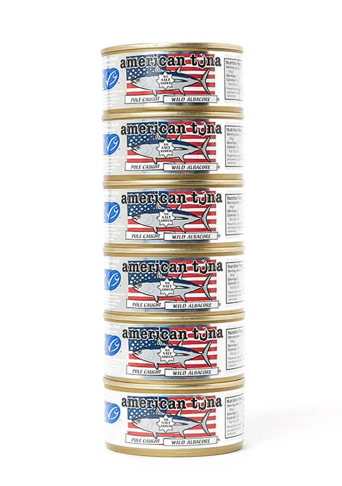 American Tuna No Salt 6-Pack Made in USA