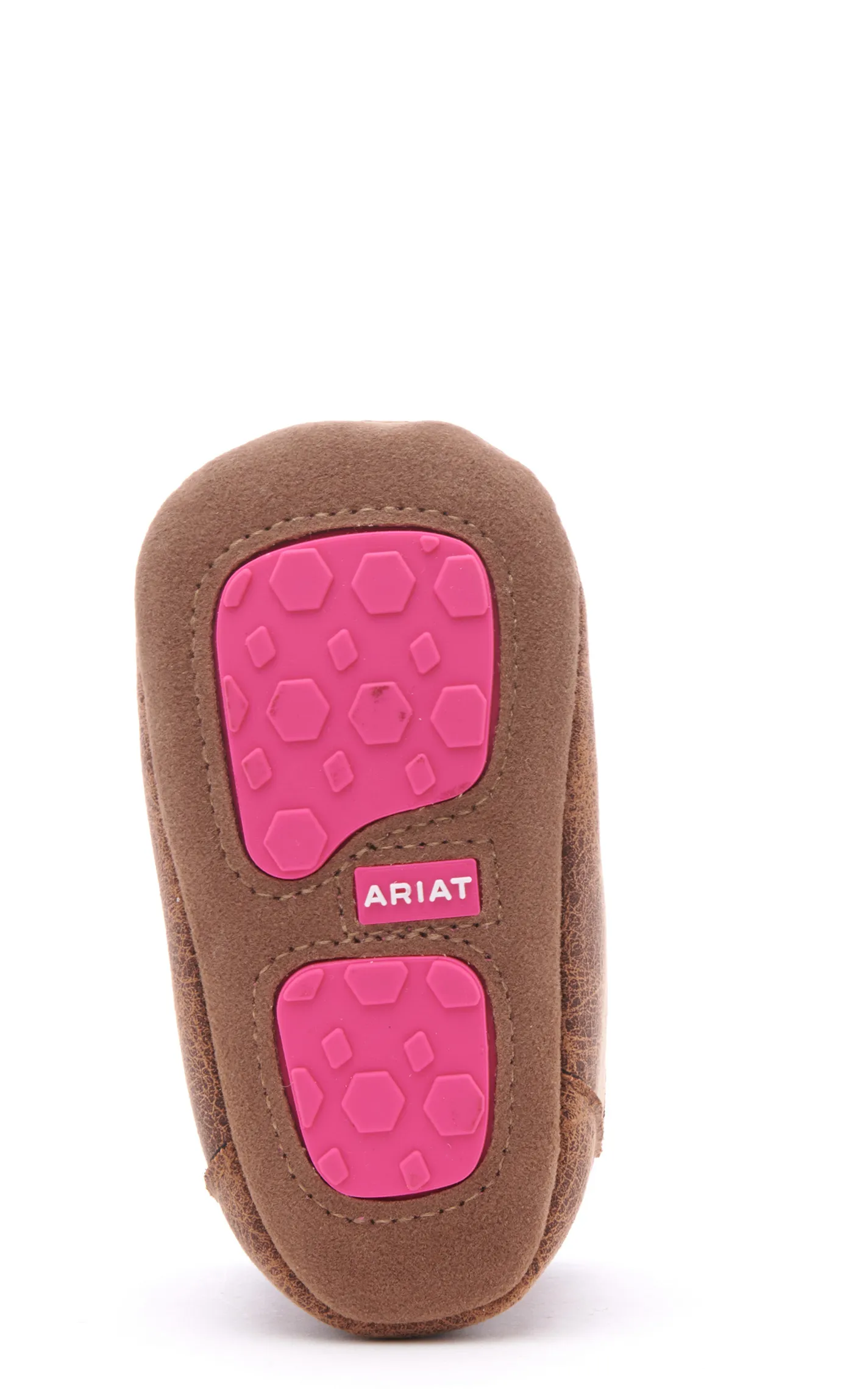 Ariat Infant Lil Stompers Brown and Pink Serape Print Moc Toe Shoes