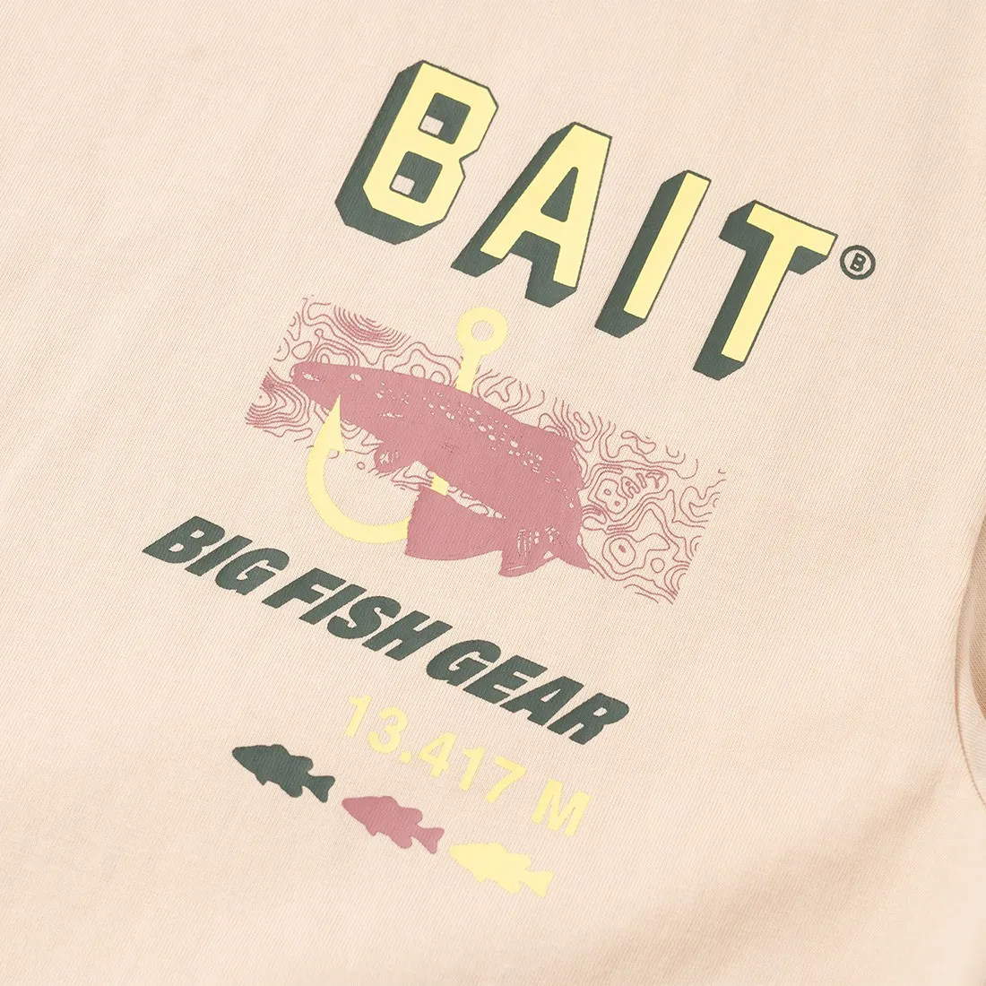 BAIT Men Fishing Gear Tee (brown)