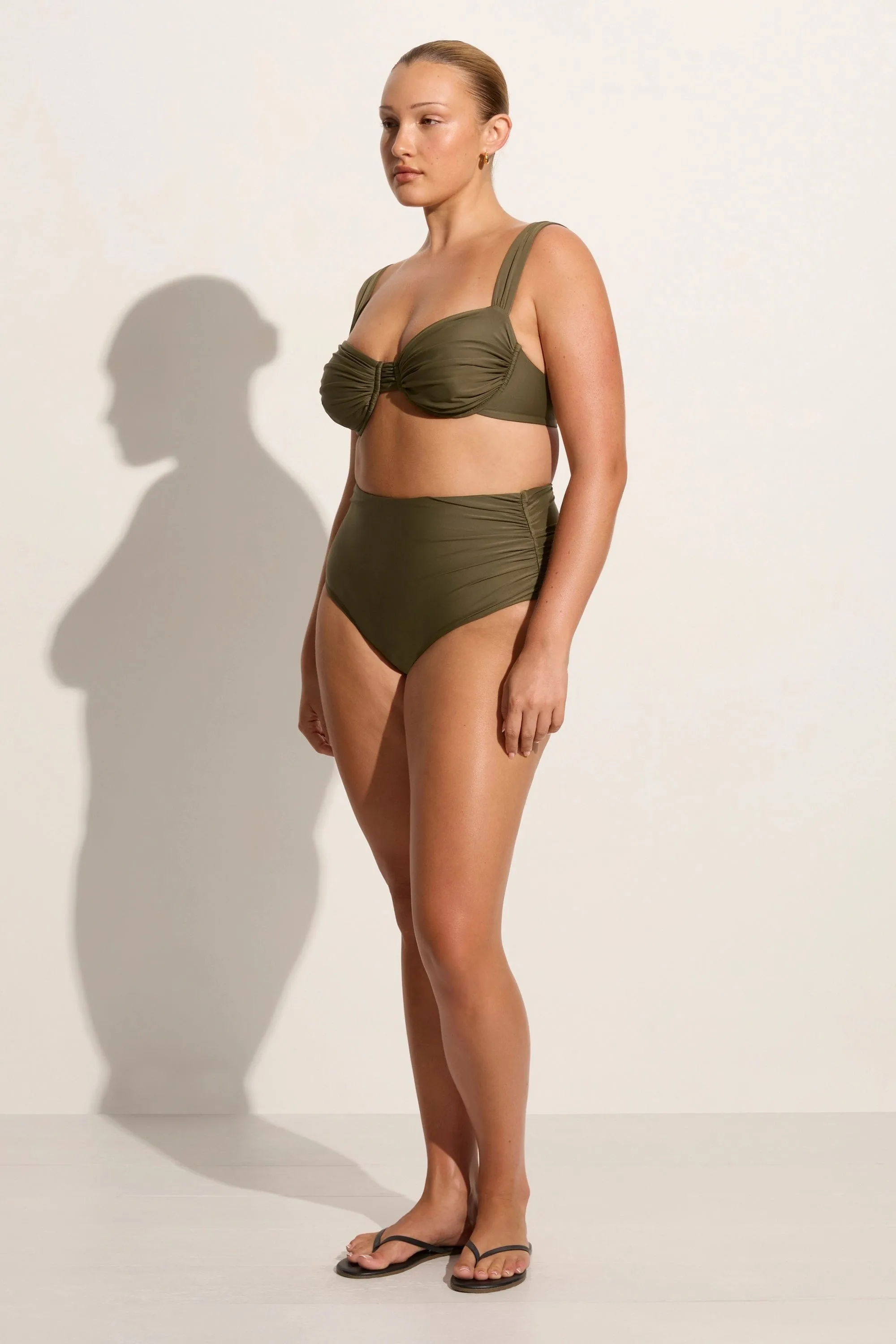 Bianca Bikini Bottoms Khaki - Final Sale