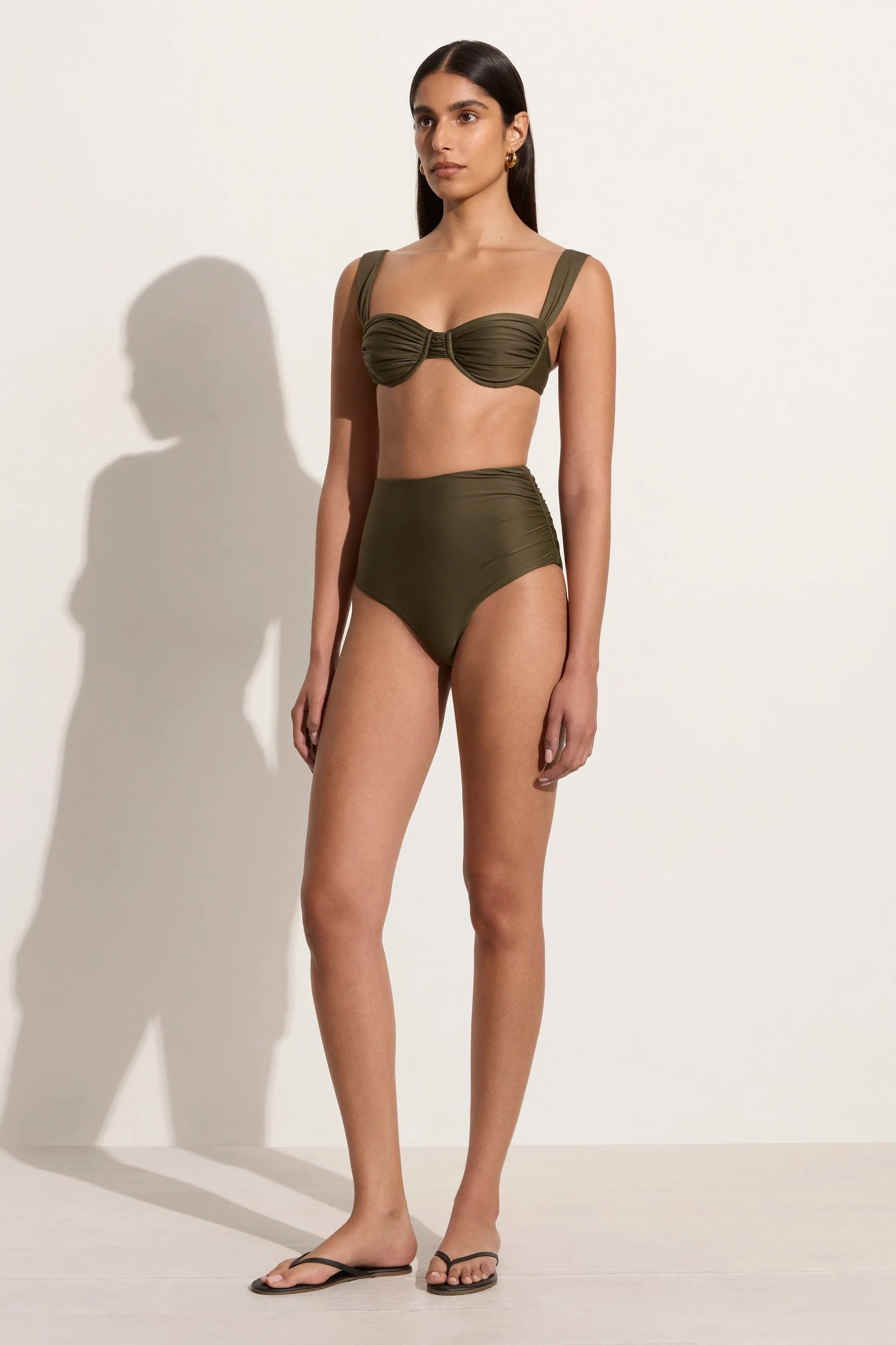 Bianca Bikini Bottoms Khaki - Final Sale