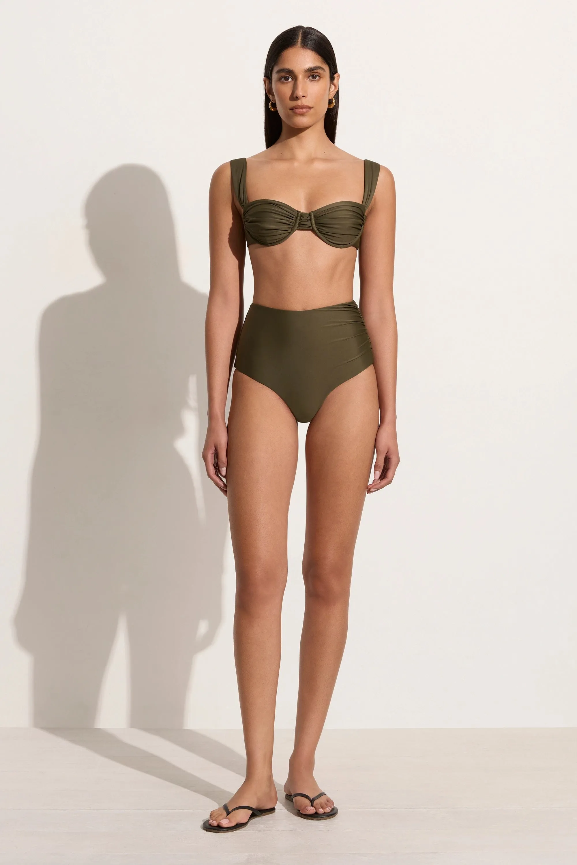 Bianca Bikini Bottoms Khaki - Final Sale