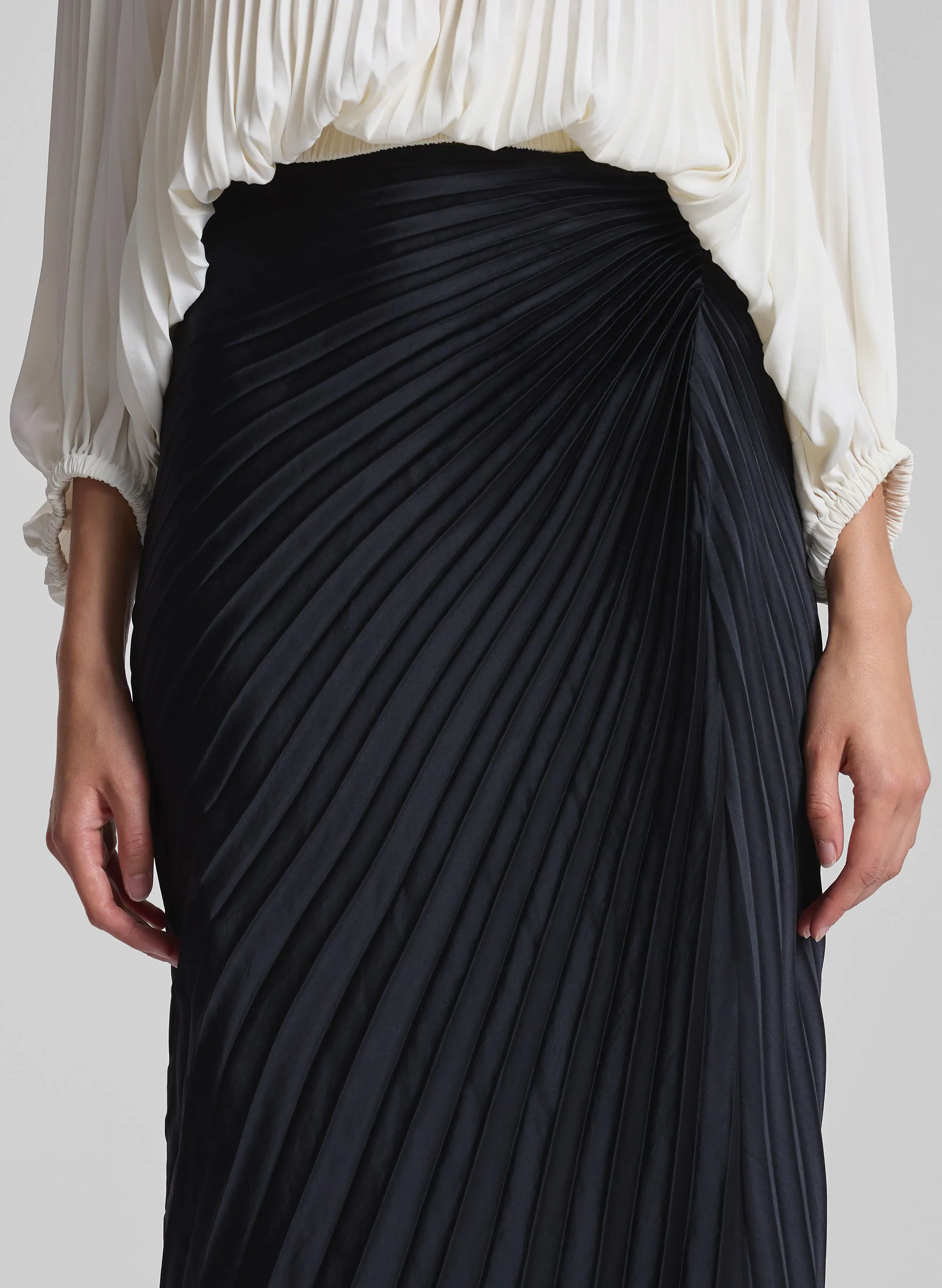 Bianca Pleated Maxi Skirt