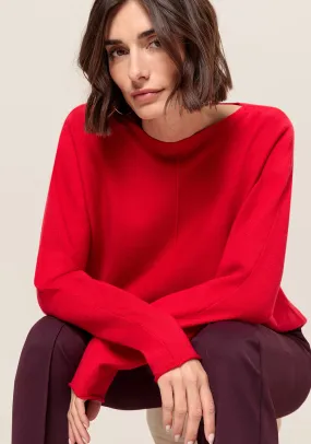 Bianca Stretch Knit Jumper, Red