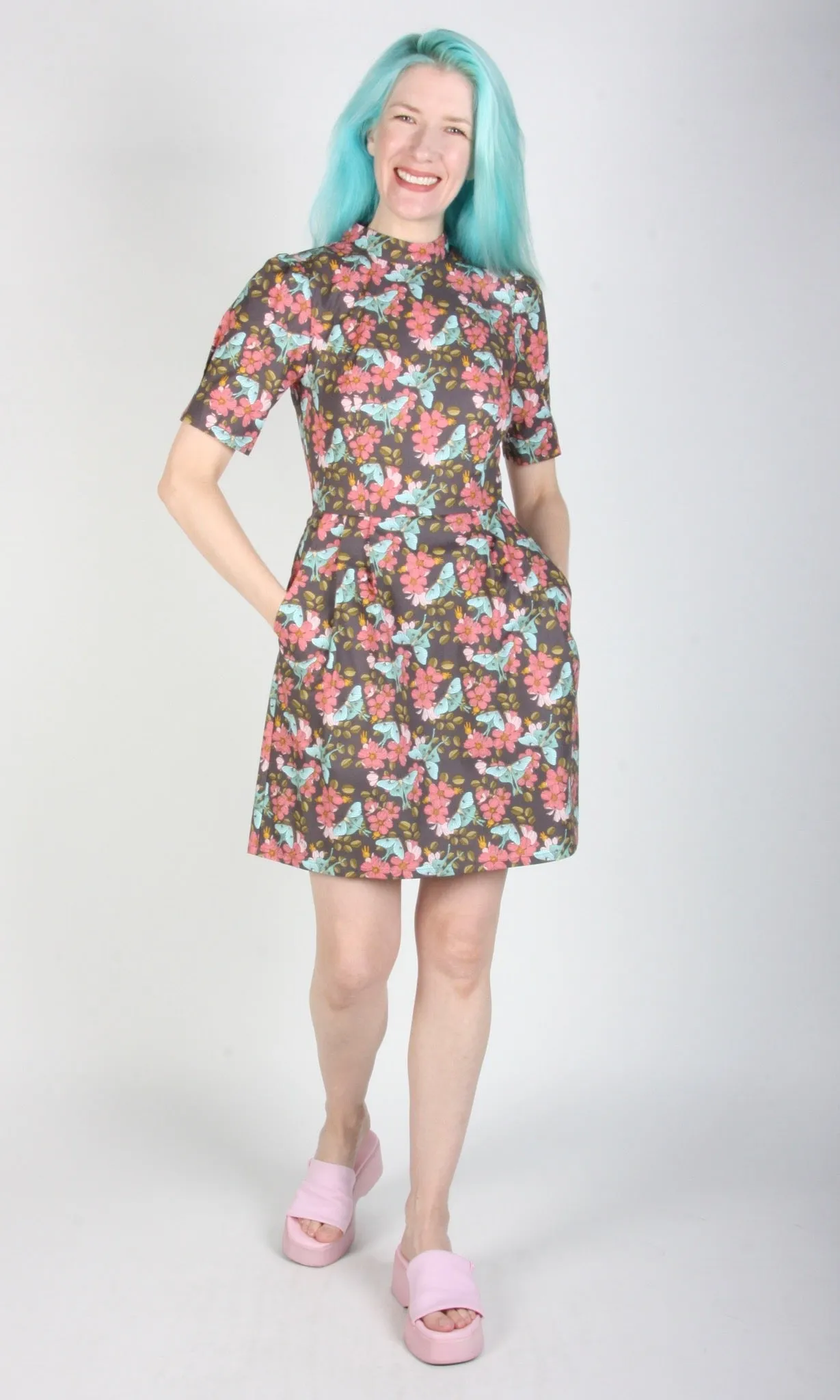 Birds of North America Guineafowl Dress - Luna Moth (Online Exclusive)