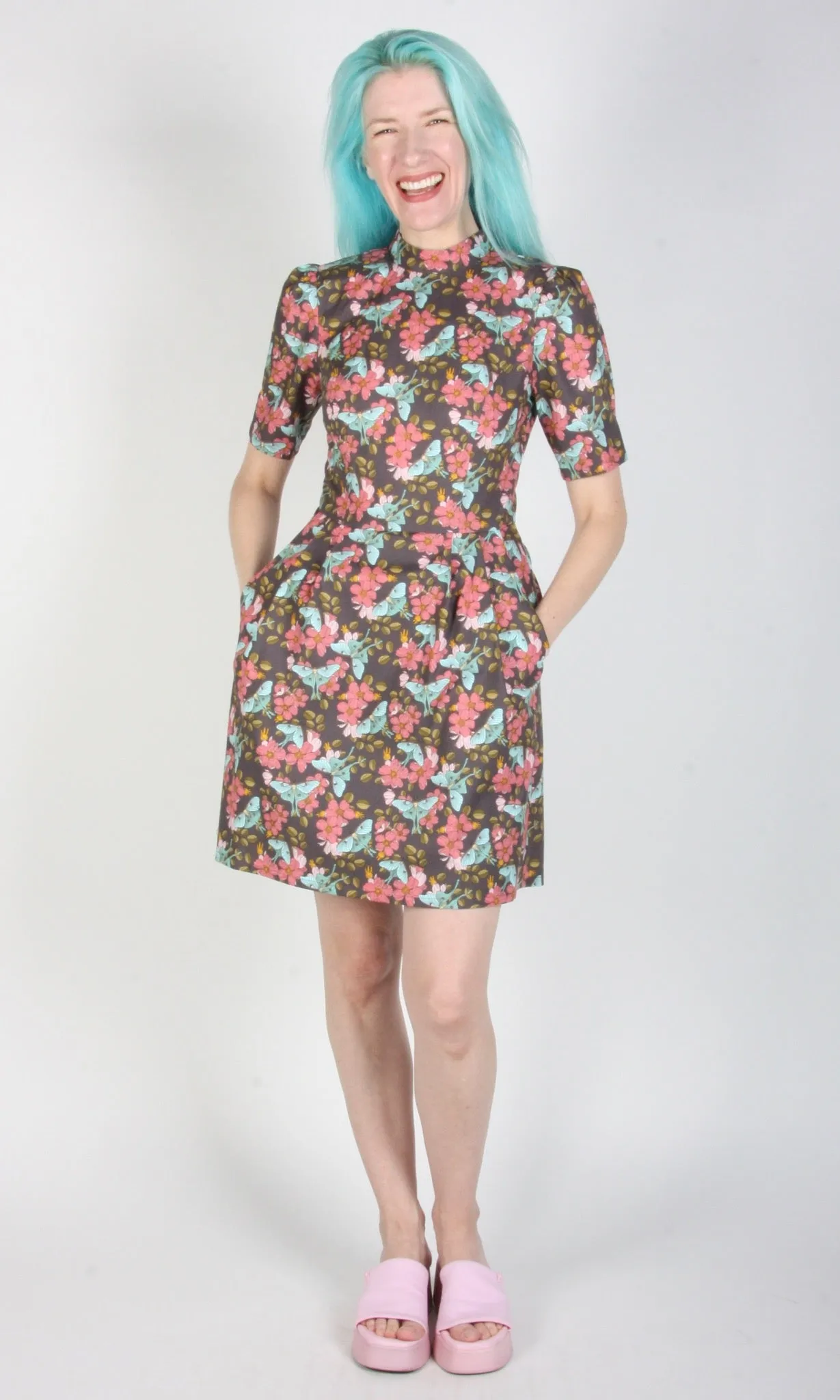 Birds of North America Guineafowl Dress - Luna Moth (Online Exclusive)