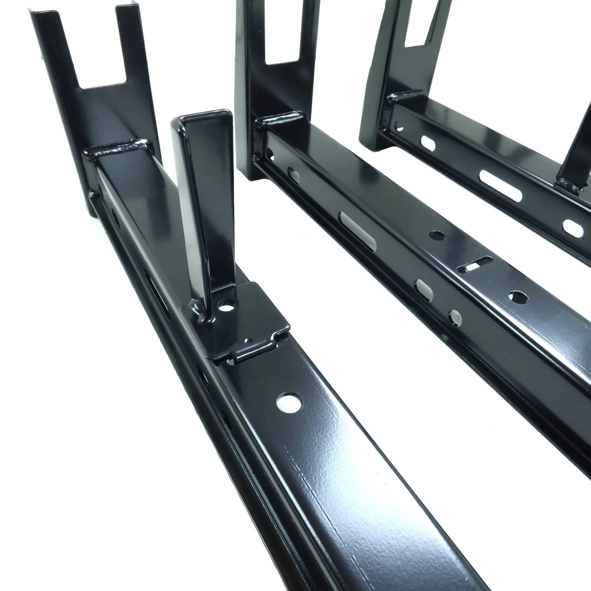 Black 3 Bar Van Roof Ladder Rack Cross Bars for Ford Transit Connect 2013-2019