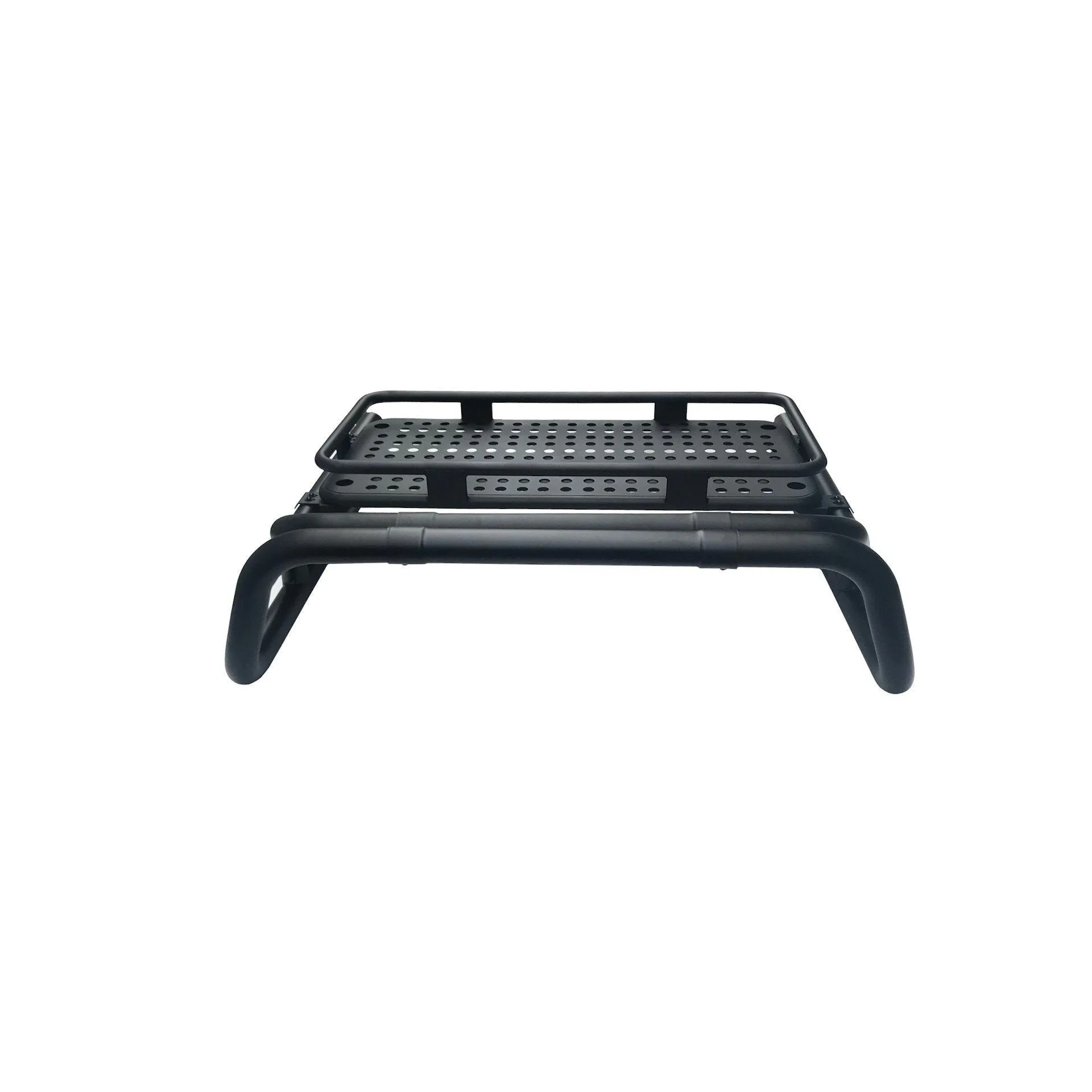 Black SUS201 Long Arm Roll Bar with Cargo Basket Rack for Ford Ranger 2006-2012