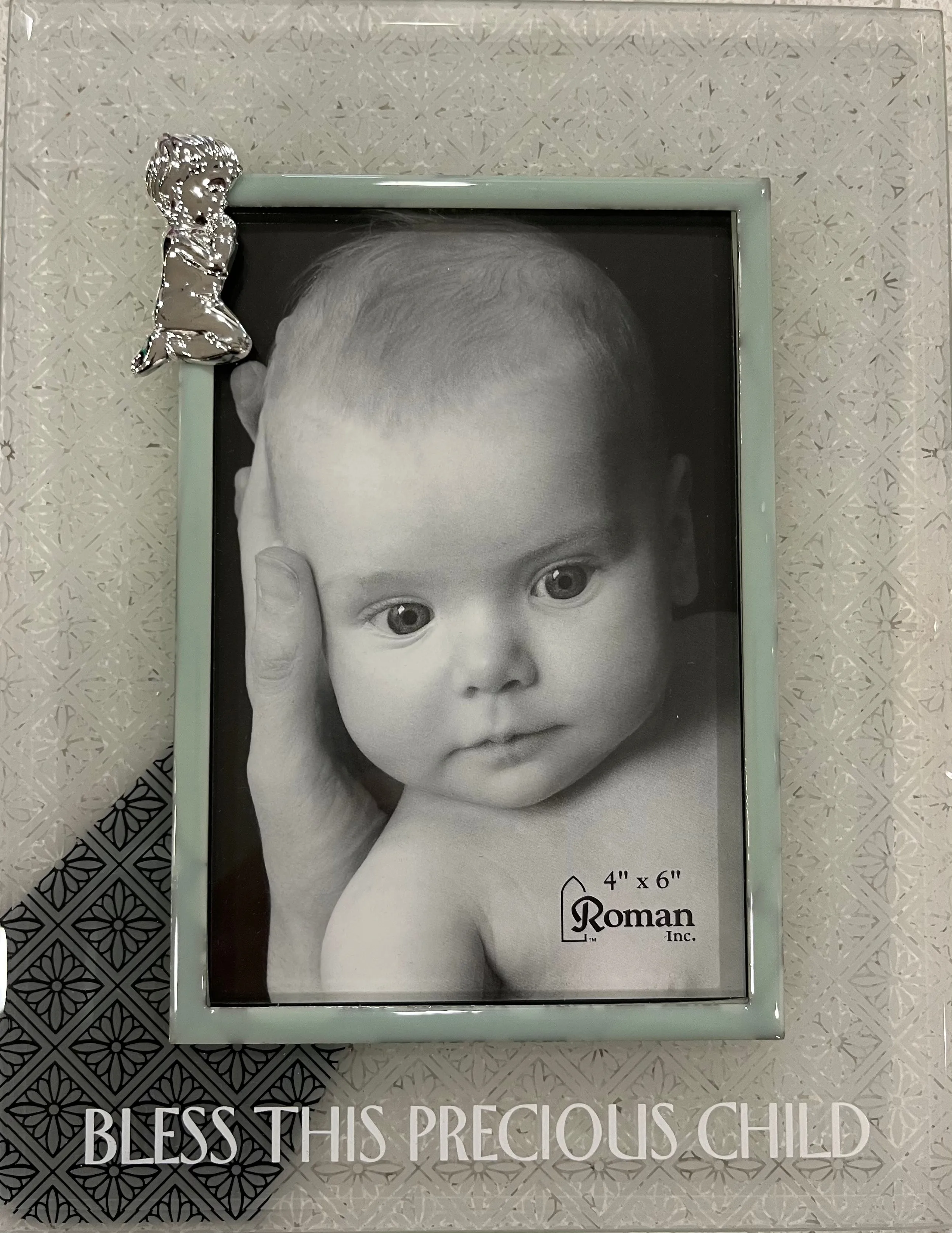 Bless This Precious Child Picture Frame - Glass Picture Frame