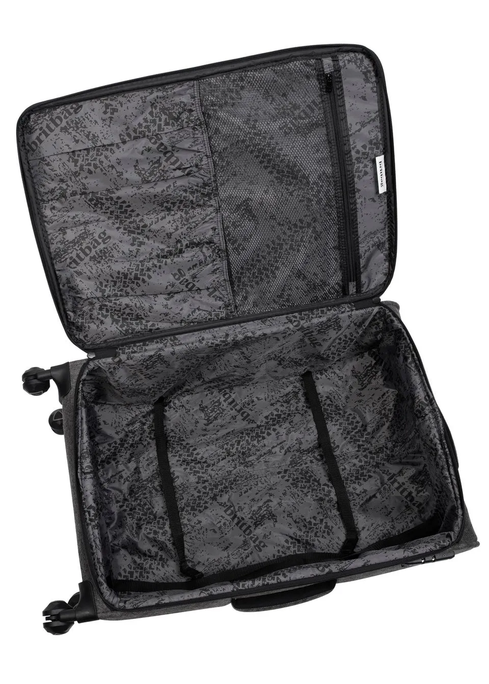 BritBag Perissa Tech Grey Suitcase with TSA Lock