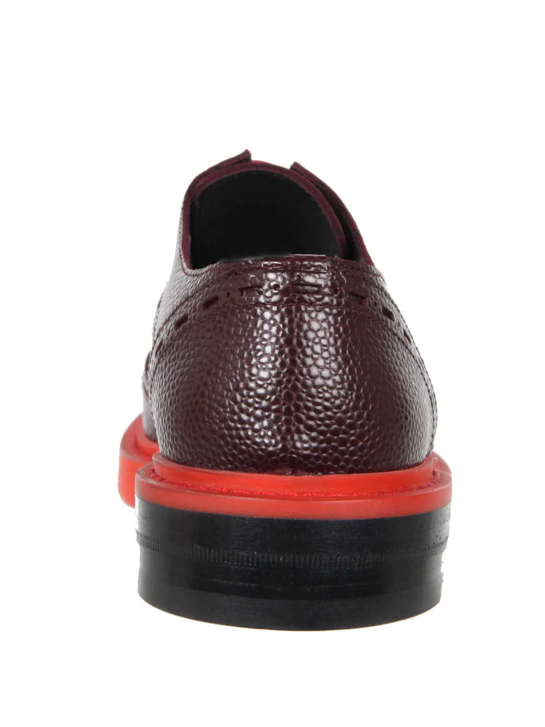 Brogue Bi-Colour Caviar Grain, Cherry