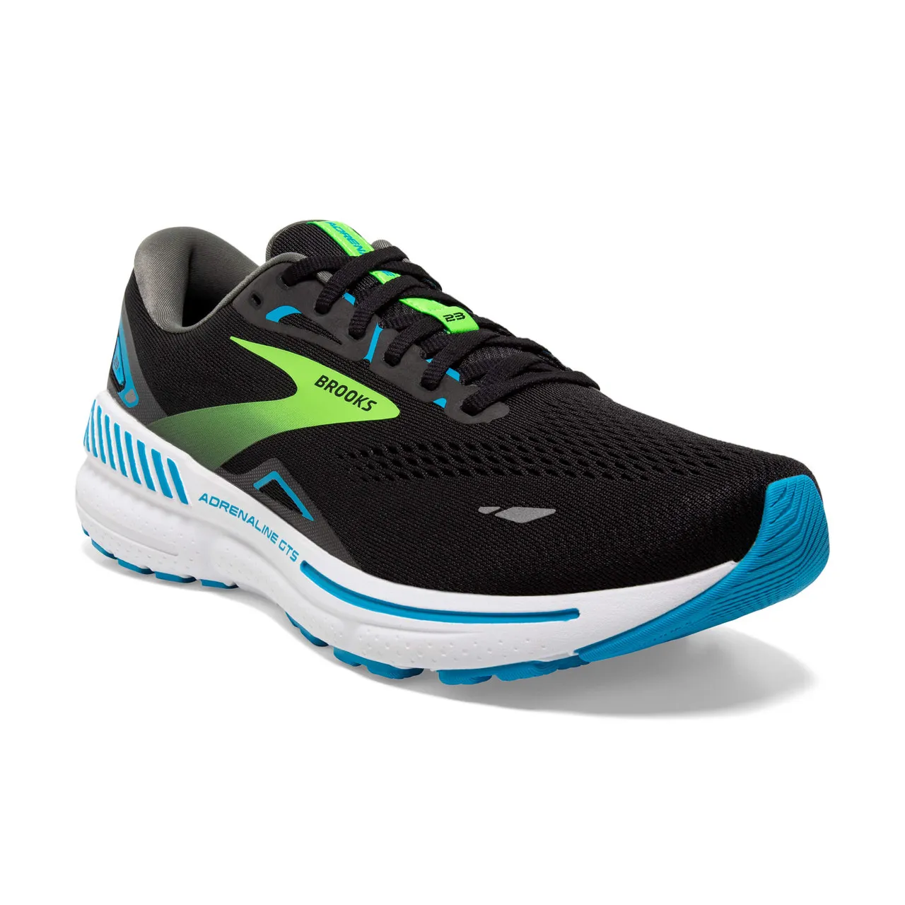 Brooks Brooks Men's Adrenaline GTS 23 Black/Hawaiian Ocean/Green