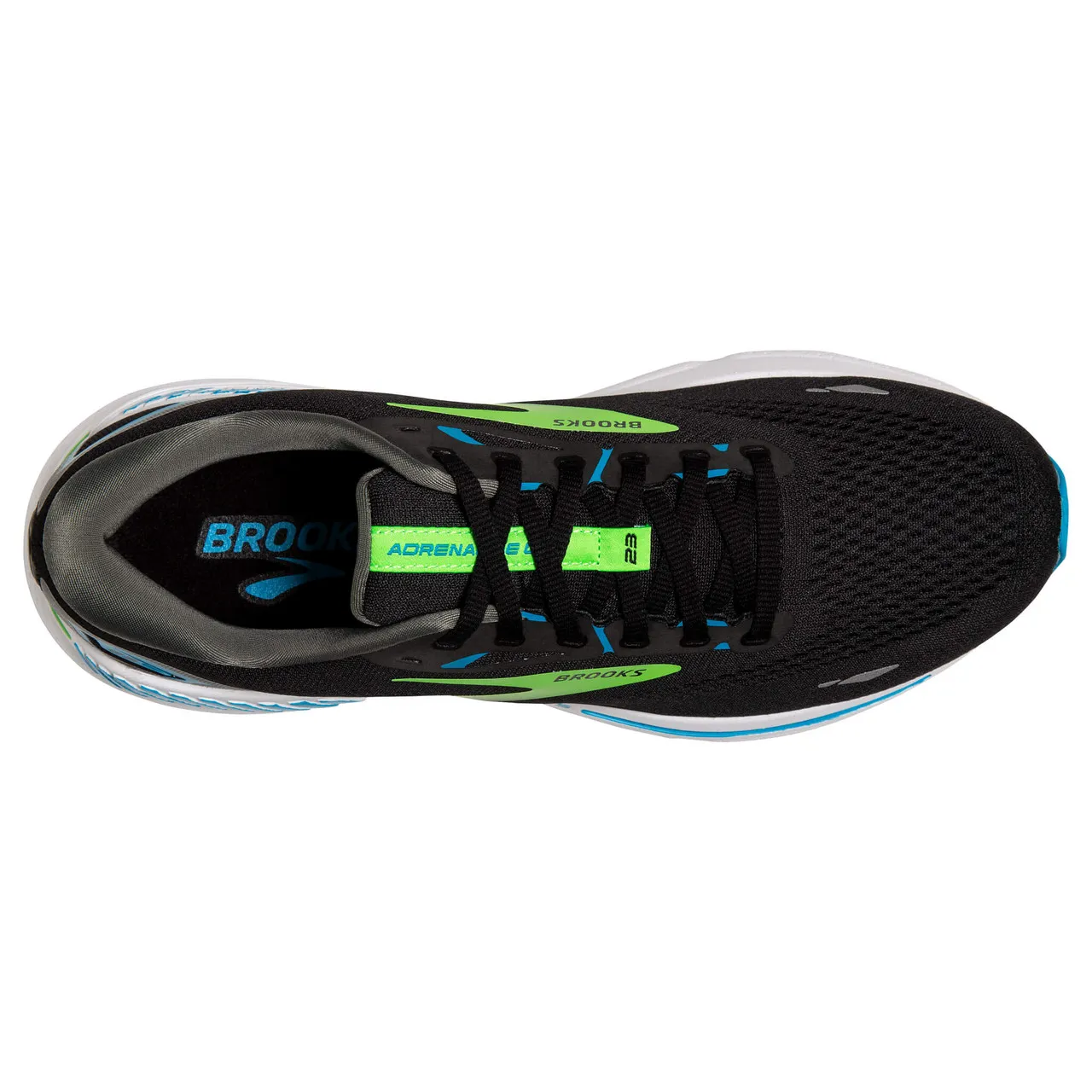 Brooks Brooks Men's Adrenaline GTS 23 Black/Hawaiian Ocean/Green