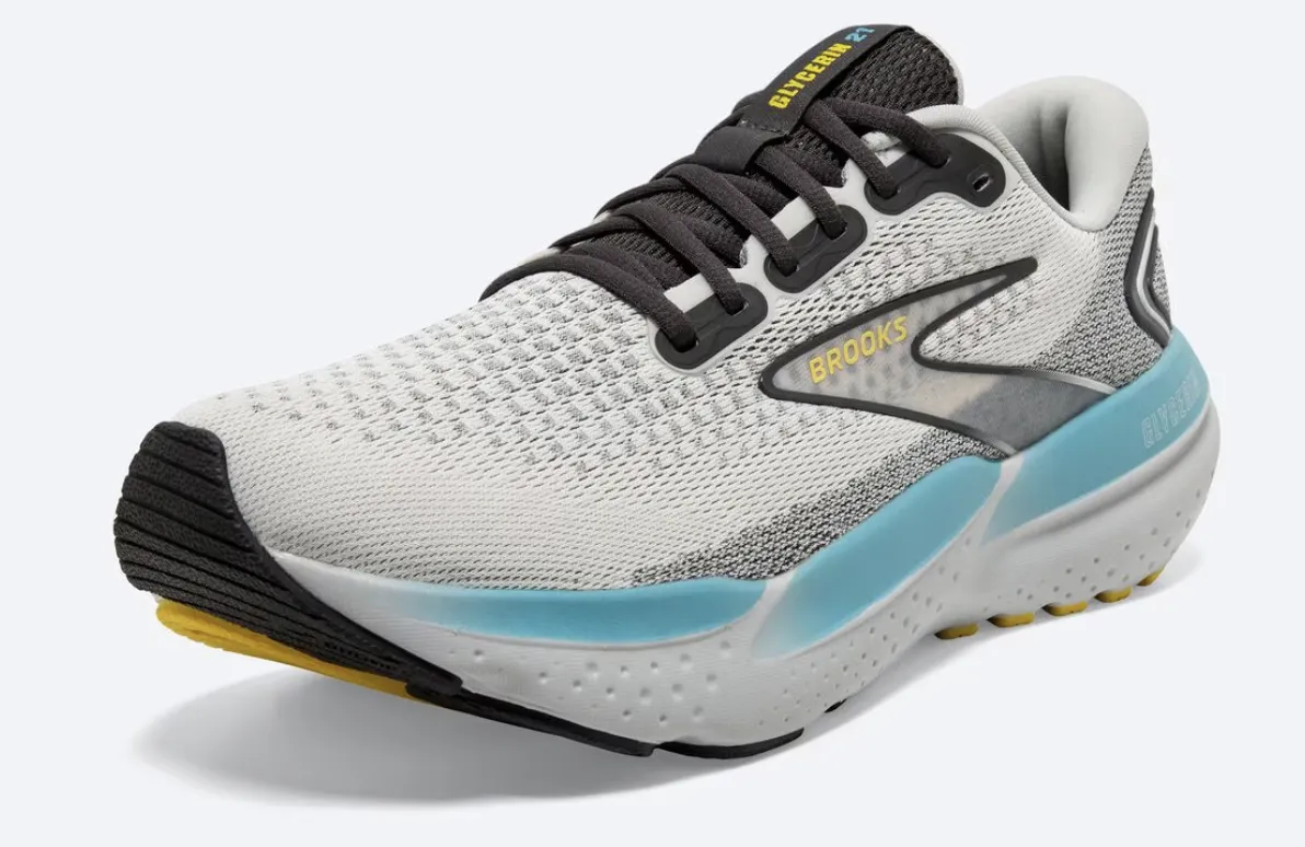 Brooks Glycerin 21 (Coconut/Forged Iron/Yellow) - Men's