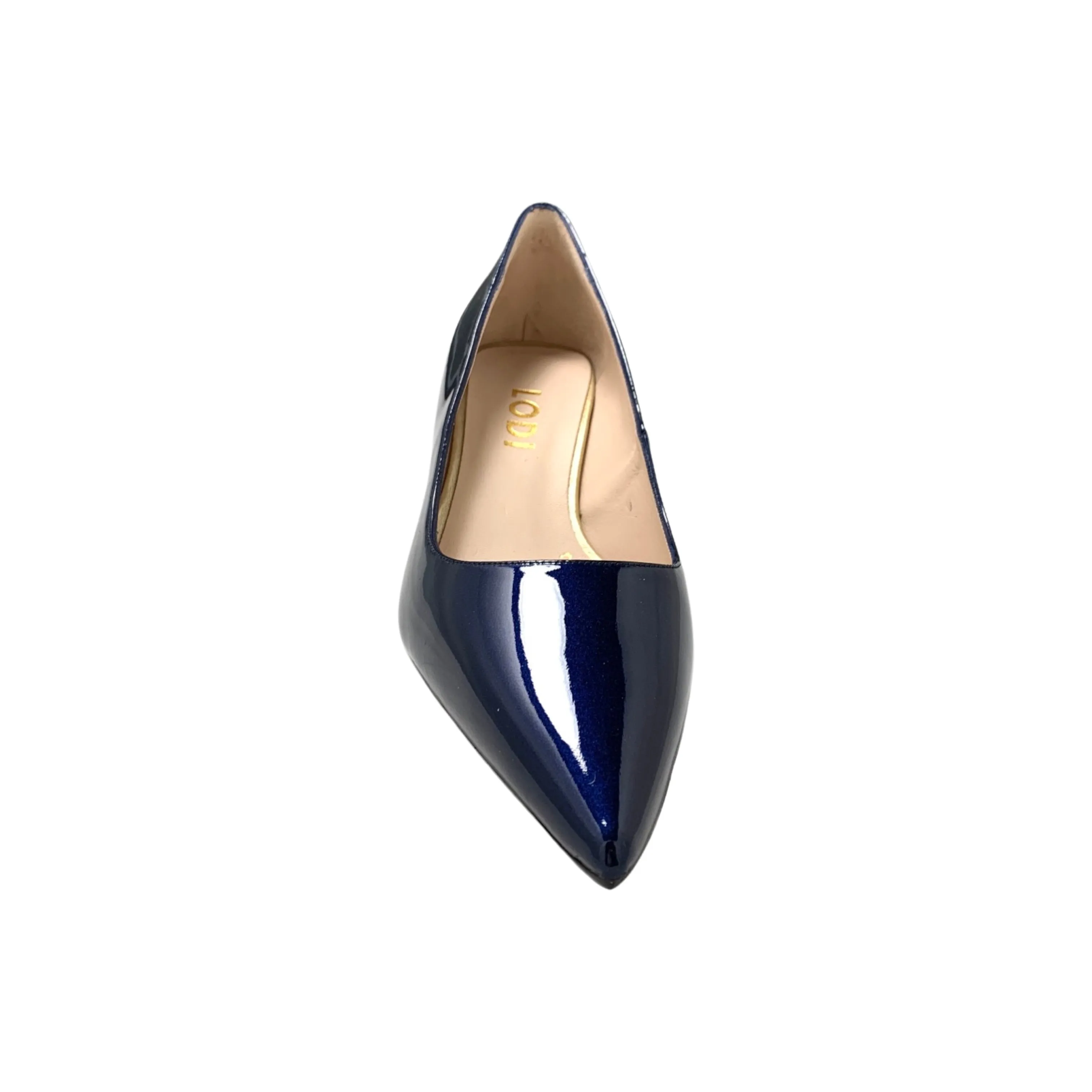 Chemia Navy Patent kitten Heel Pump