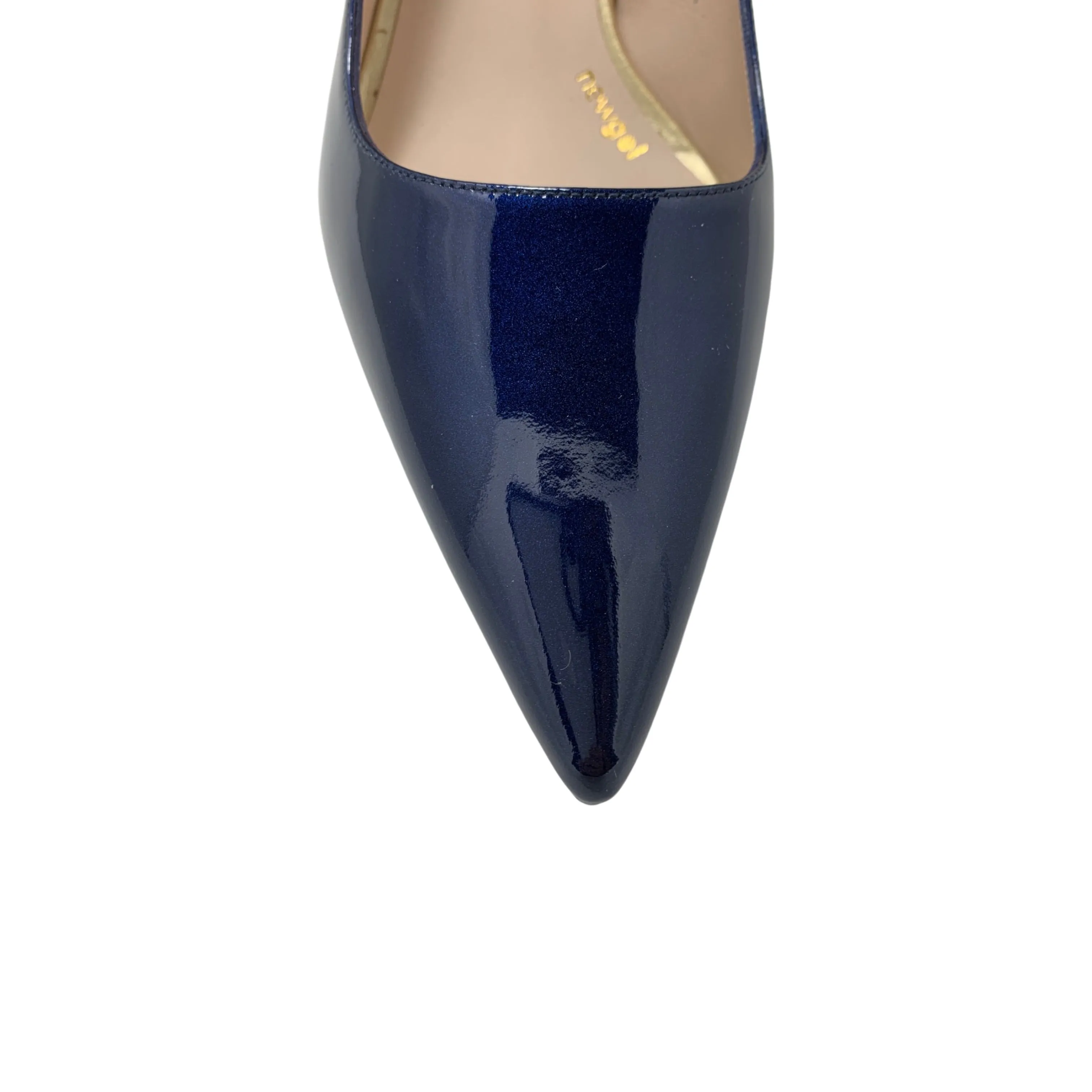 Chemia Navy Patent kitten Heel Pump