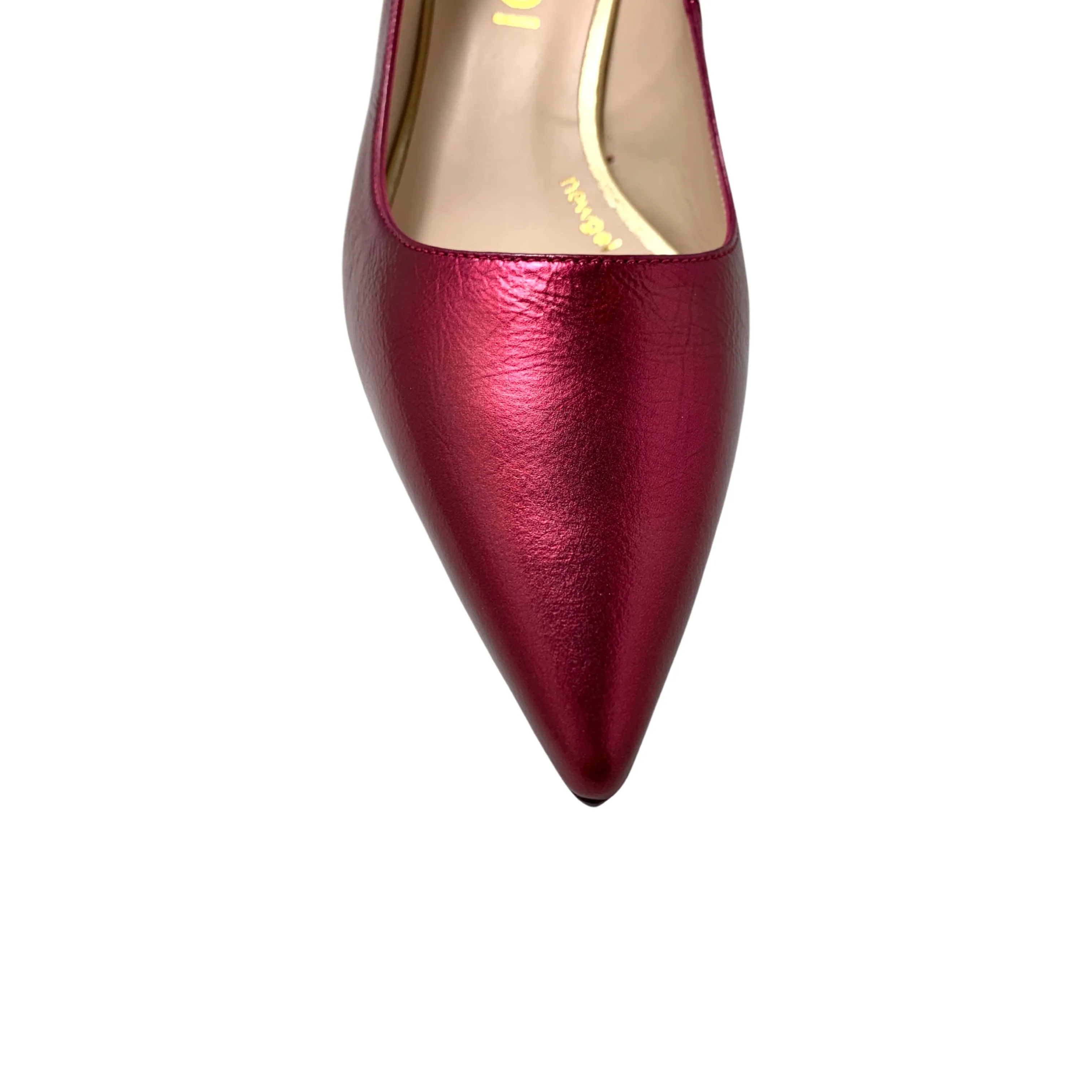 Chemia Pink Metallic kitten Heel Pump