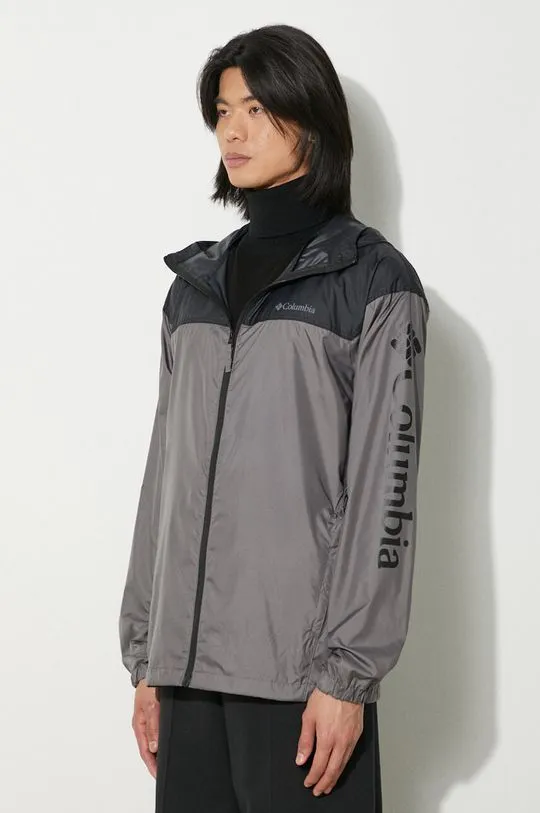 Columbia windbreaker Flash Challenger gray color