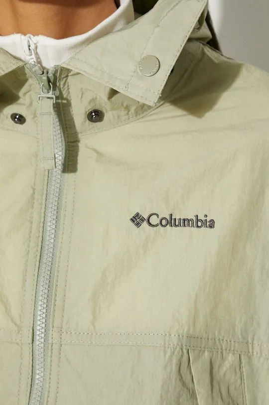 Columbia windbreaker Paracutie green color