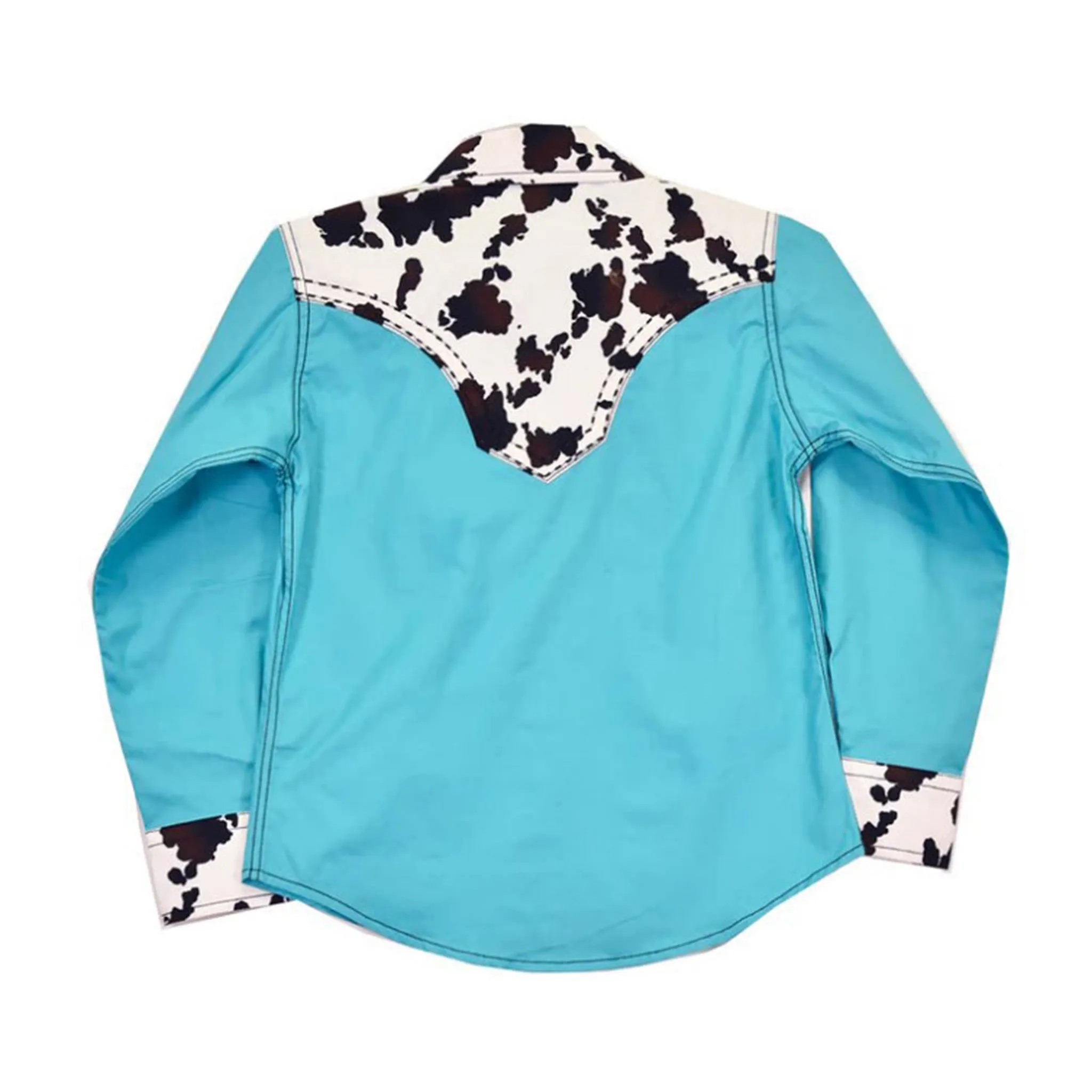 Cowboy Hardware Kid's Cow Print Yoke Long Sleeve