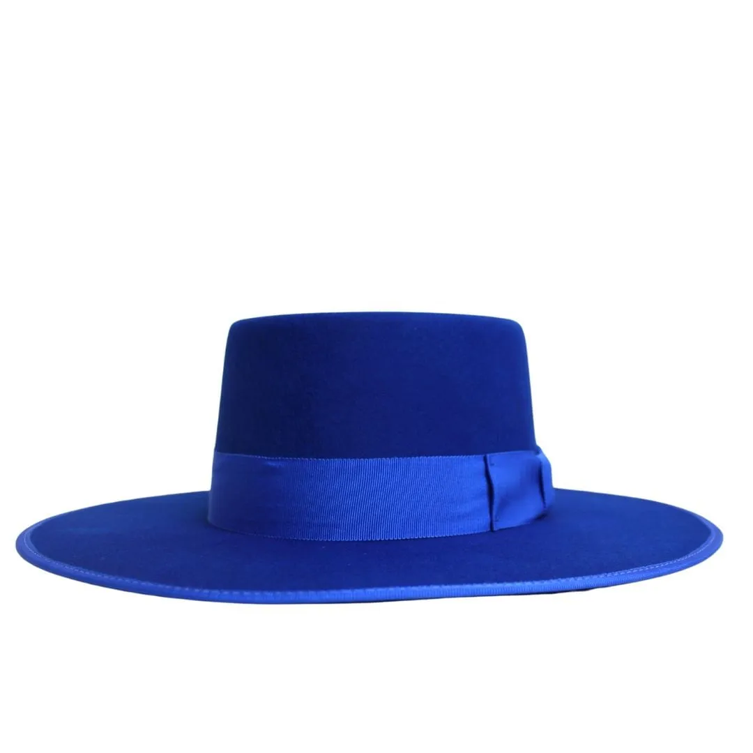 Dallas Womens Royal Blue Gambler Cowboy Hat