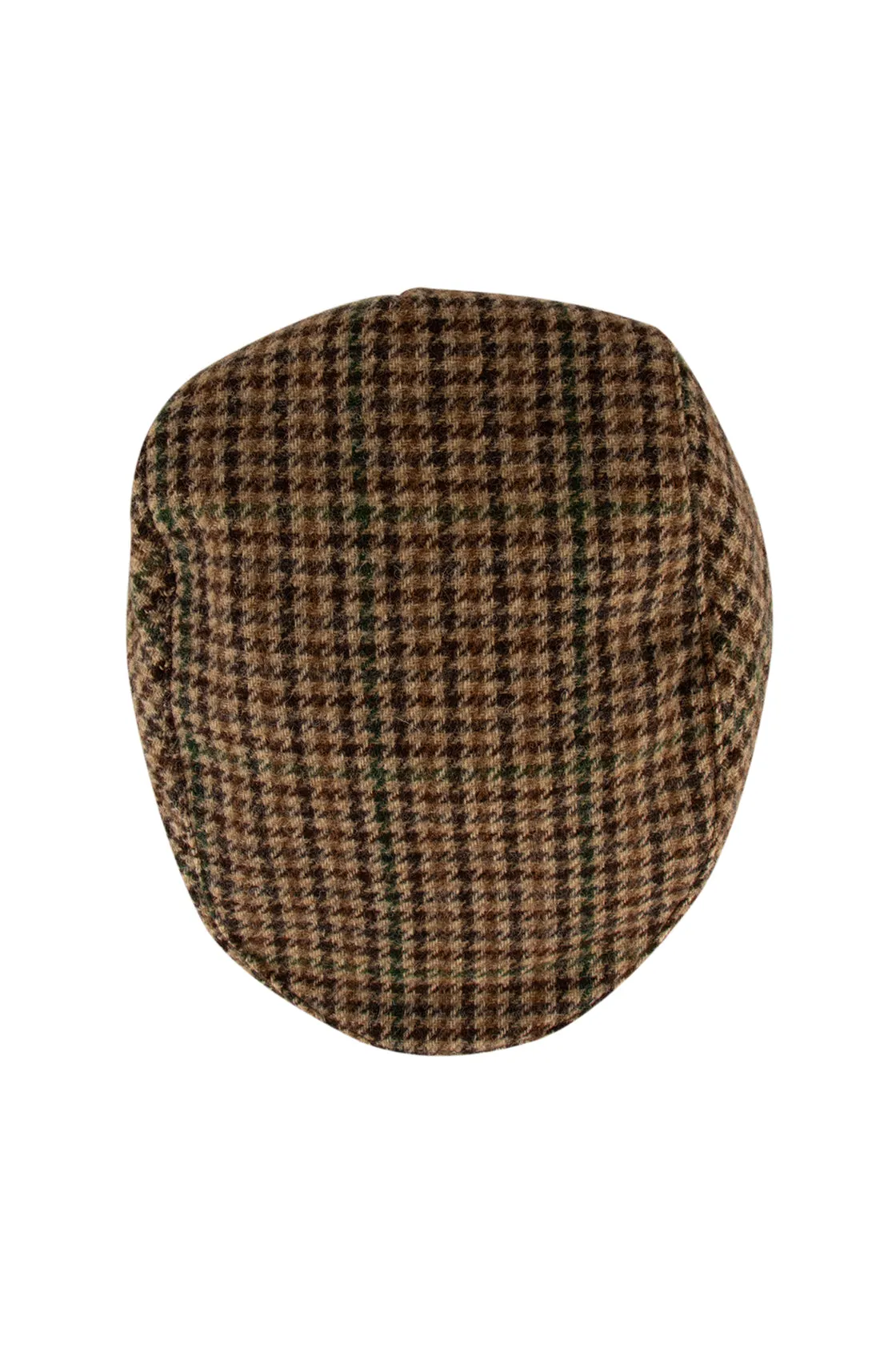 Dents Shearwater Dogtooth Flat Cap Brown