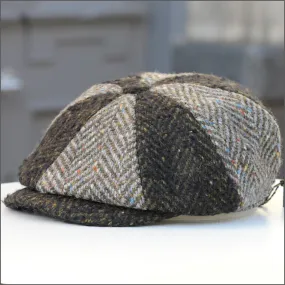 Donegal Multi Green 8pc Tweed Cap+