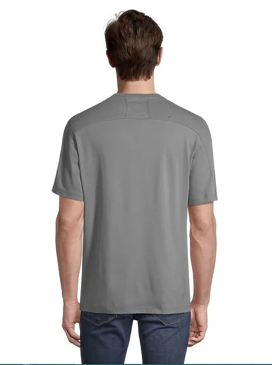 E+L Tech Men's Henley Button Tee - CONCRETE