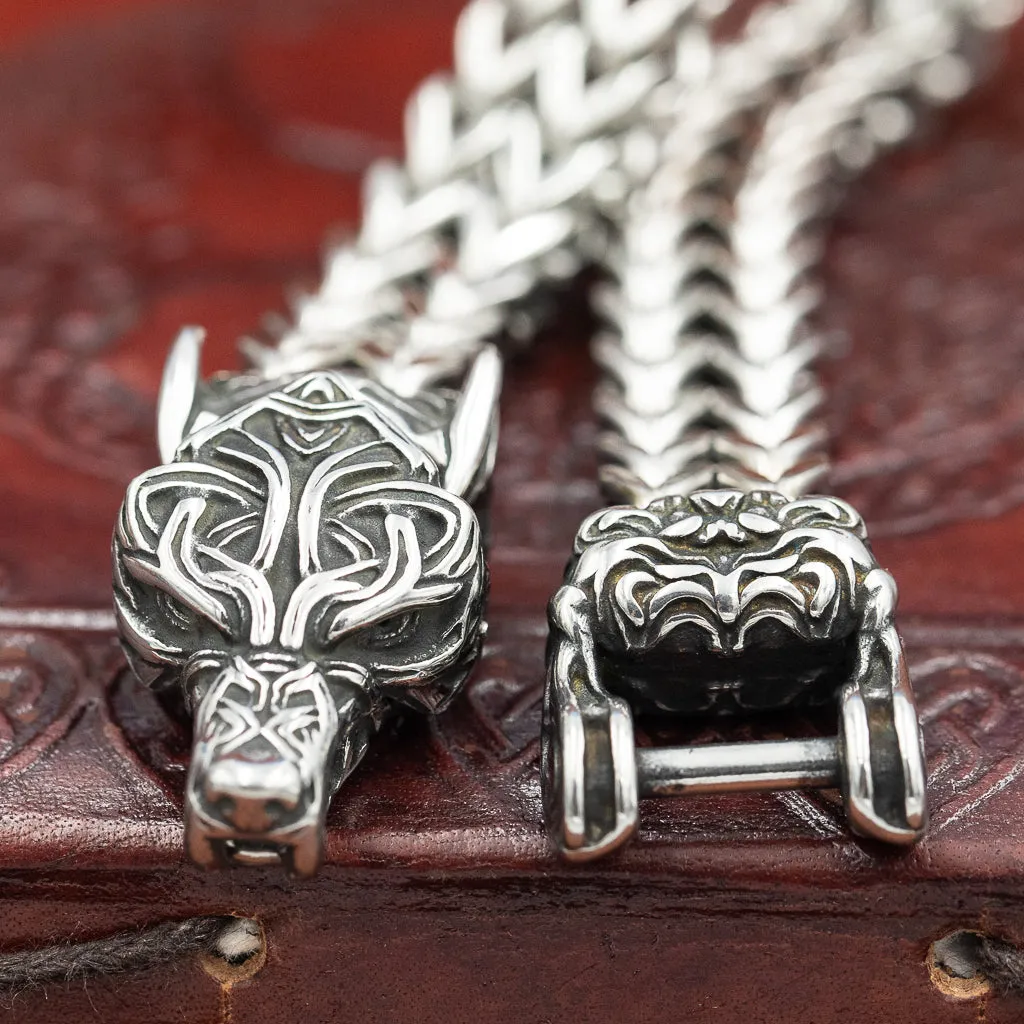 Fenrir (Wolf Head) Bracelet