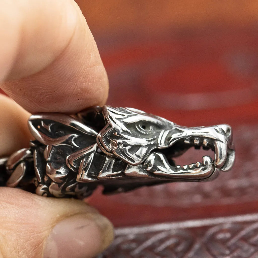 Fenrir (Wolf Head) Bracelet