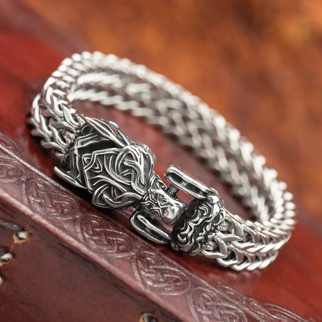 Fenrir (Wolf Head) Bracelet