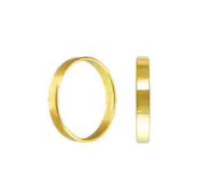 Flat Gold Stacking Ring