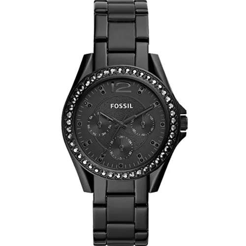 Fossil Riley Black Dial Women