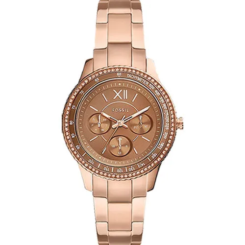 Fossil Stella Sport Brown Dial Women 37mm